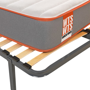 Colchón Sostenible HR Viscoelástico Soja Natural + Somier Reforzado 16 láminas Madera. Entrega, Montaje y Retirada usado incluido Pack ROCK · WHAT THE SLEEP