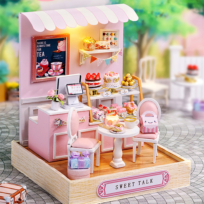 Colección Rincón de la felicidad, Dulce conversación. Maqueta 3D realista con gran detalle y luces led.
