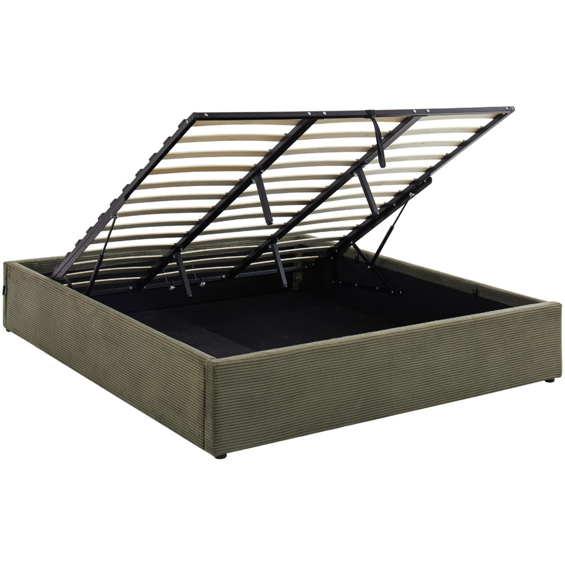 Lit coffre en velours côtelé - HANDY