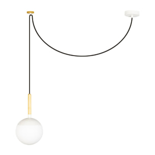 MINE GLASS Lampe suspension blanche