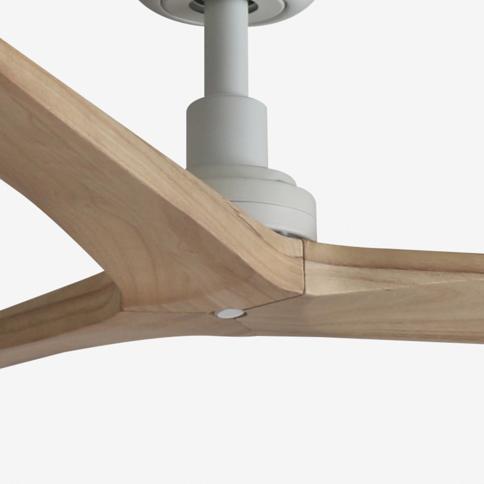 KLIM M Ventilateur blanc/bois chêne DC