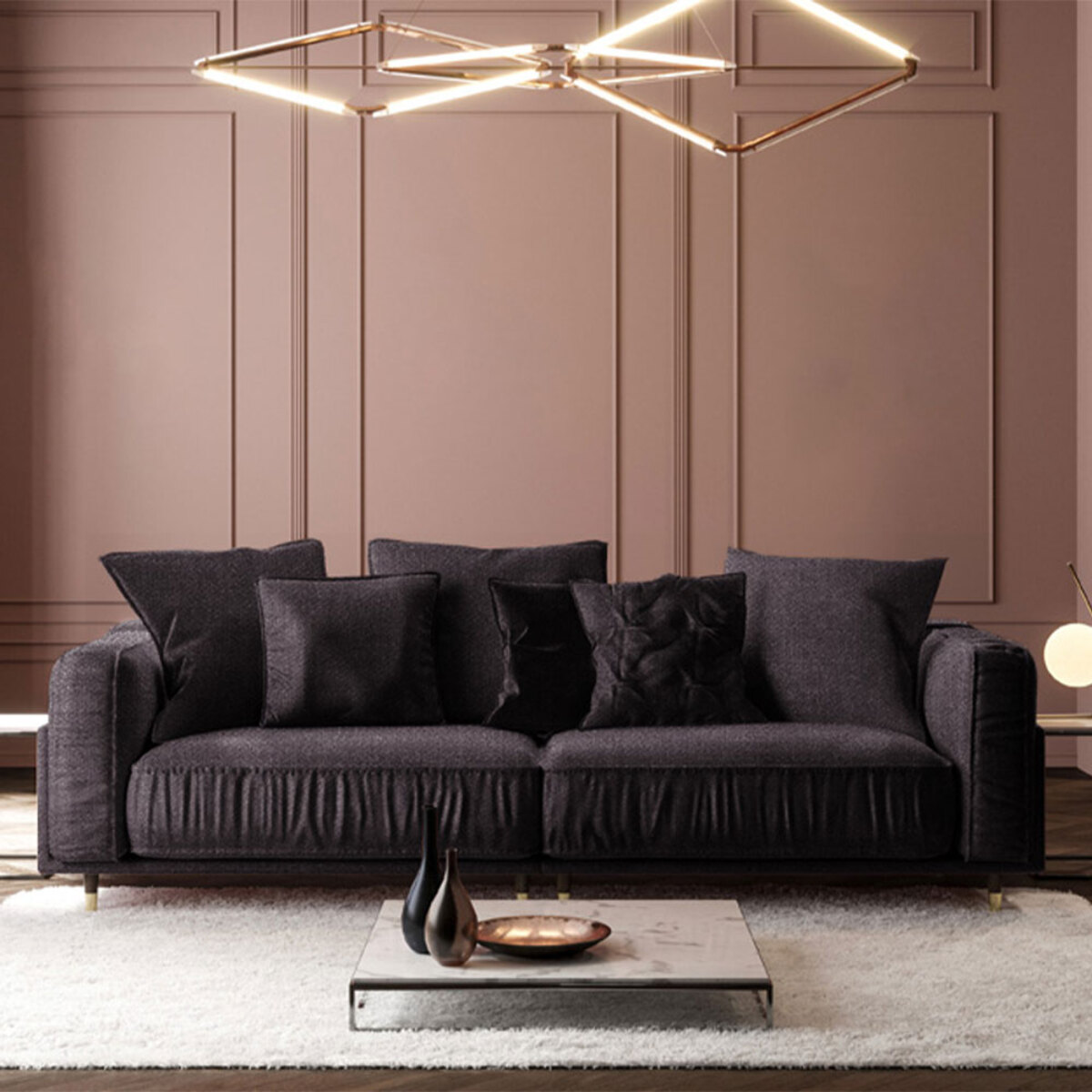 Canapé Tissu Fiorenzo - 3 places