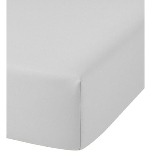 Drap Housse Percale - Bonnet:25cm Zinc