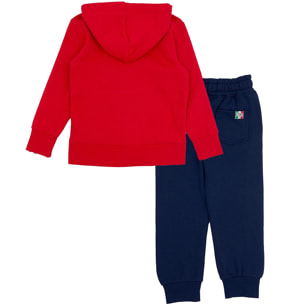 Tuta con cappuccio Leone bambino tuta con zip intera Grey Boy