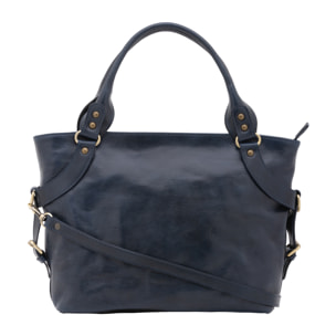 Borsa a mano  da donna In Vera pelle Made in Italy 43x28x12 cm