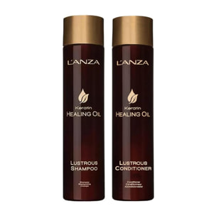L'ANZA Kit Keratin Healing Oil Lustrous Shampoo 300ml + Conditioner 250ml