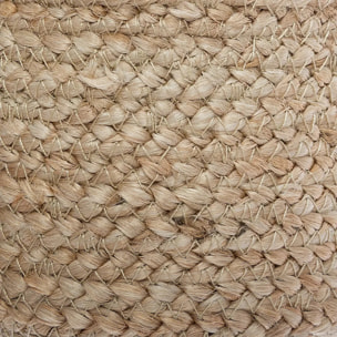 Set de 3 paniers - jute - noir