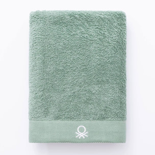 Toalla de baño 70x140cm 100% algodón 450gsm en color verde - suave, absorbente y secado rápido