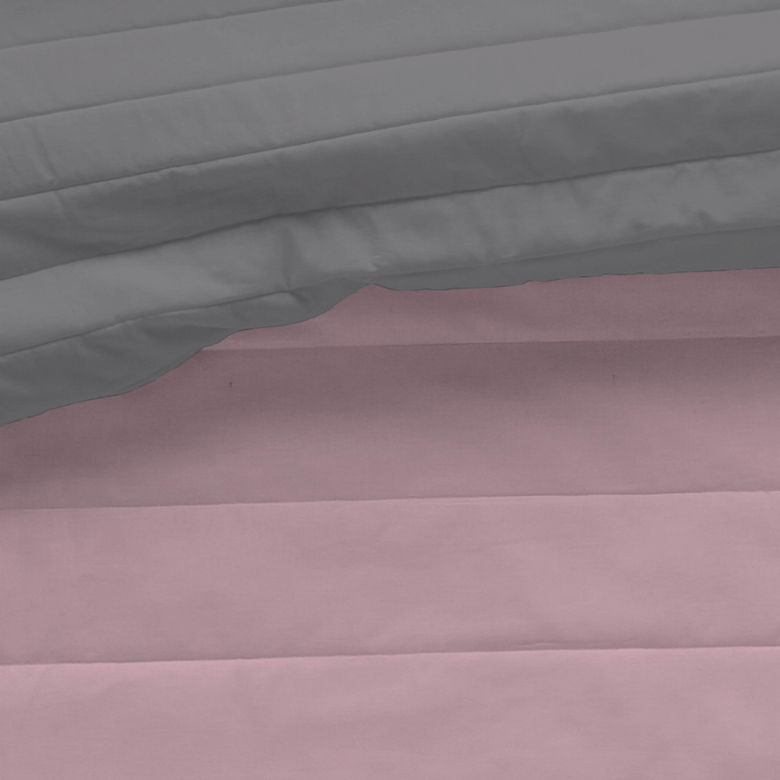 Naturals - Colcha Bouti - Lisa - Reversible - 100% Microfibra - 70 gr/m² - Rosa Viejo/I.807 Gris