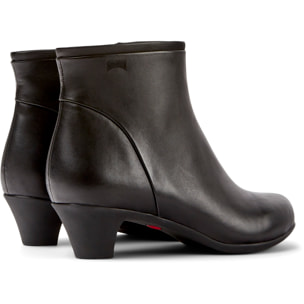 Botines - CAMPER Helena bajo - Negro - Cuero liso