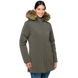 Parka DAHLIA acolchada impermeable verde