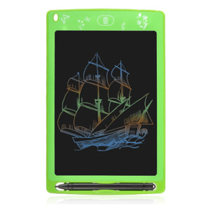 Tableta LCD portátil de dibujo y escritura con fondo multicolor de 8,5 pulgadas