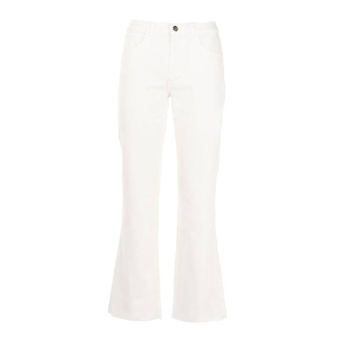 REIGN pantalone donna bianco