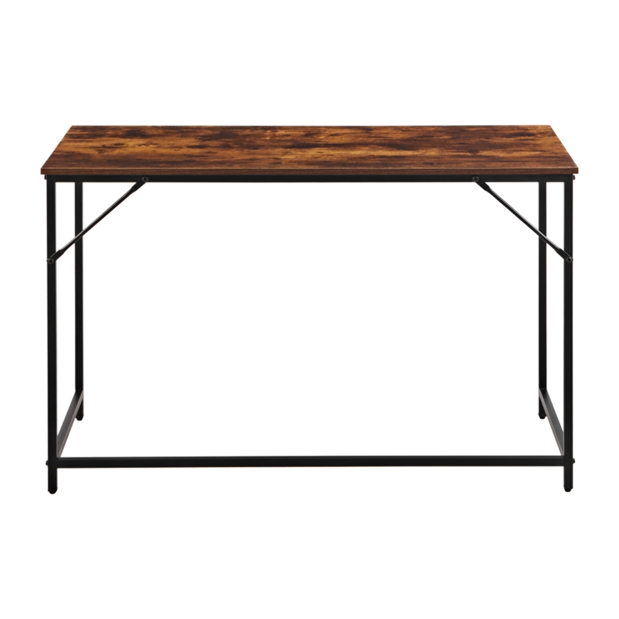 Scrivania industrial pieghevole 120x60x75 cm con top in legno - Tyler