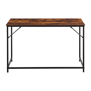 Scrivania industrial pieghevole 120x60x75 cm con top in legno - Tyler
