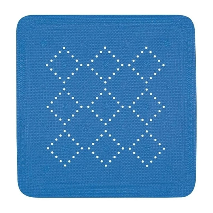Tapis Fond de douche PVC ALASKA 55x55cm Bleu Electrique Spirella
