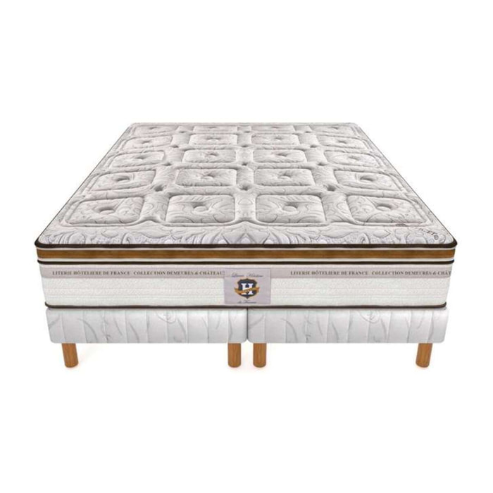 ENSEMBLE Renaissance - Matelas 2 Places + 2 Sommiers