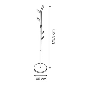 Porte-manteaux 6 patères Cassie beige H 175,5cm