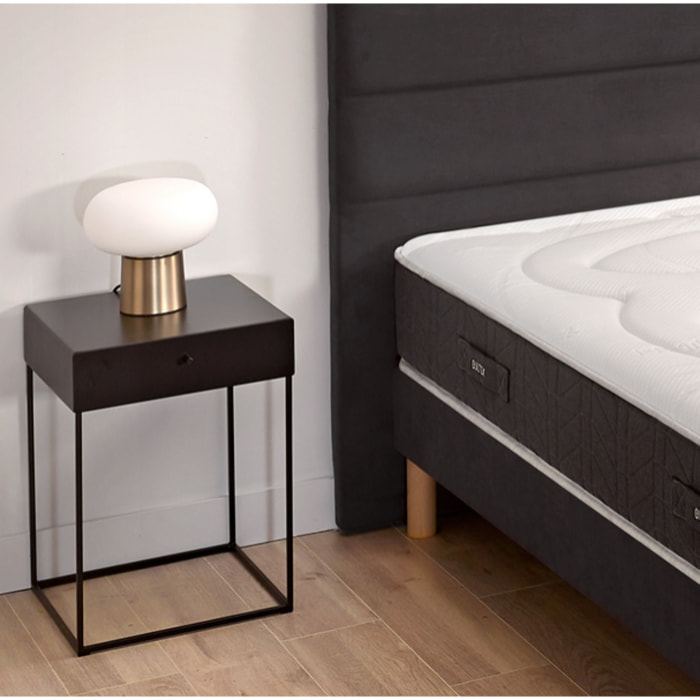 Ensemble OPTIMUM 2 places| Matelas H 25cm avec sommier ferme |confort équilibré