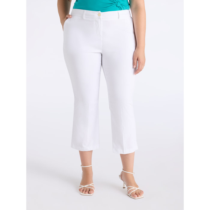Fiorella Rubino - Pantaloni cropped - Bianco