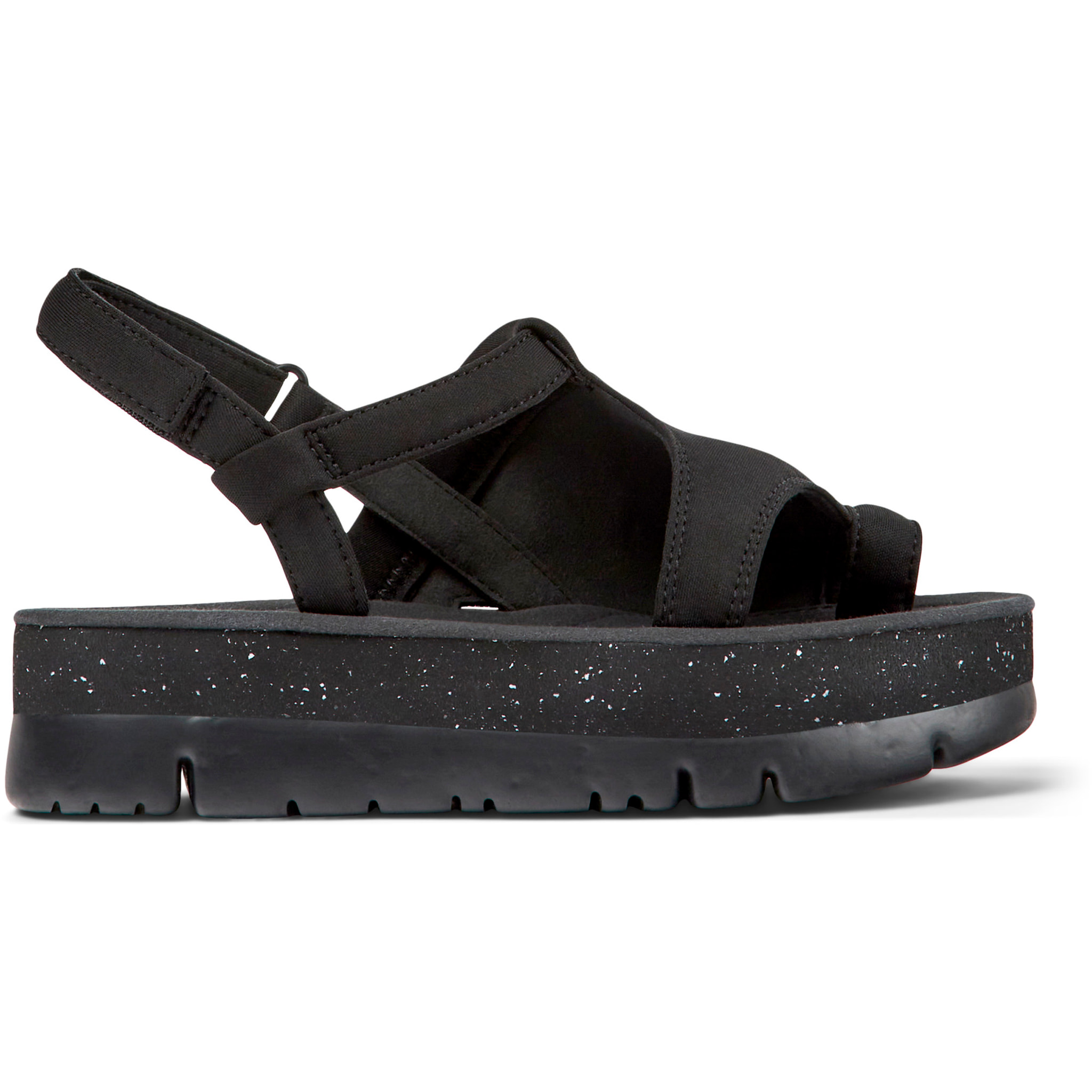 Sandalias - CAMPER Oruga Up - Negro - Textil técnico (poliéster reciclado)