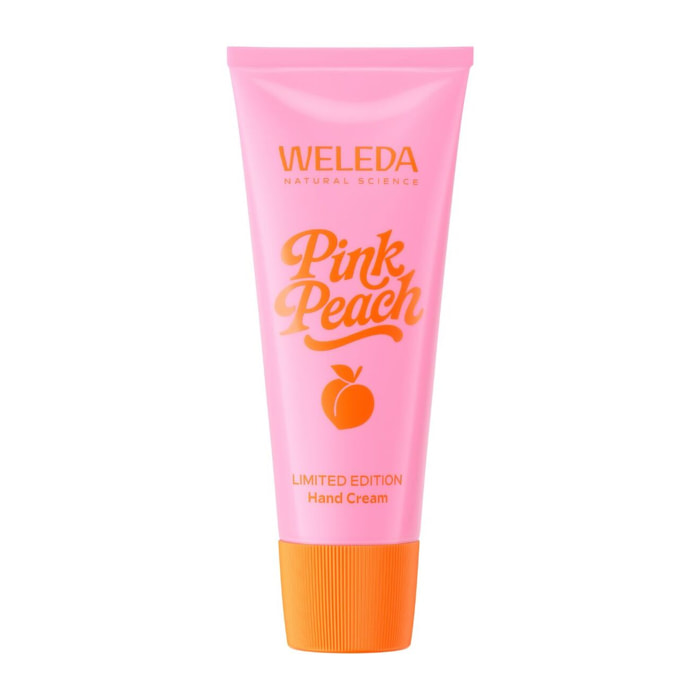 WELEDA - Pink Peach Crème Mains - 50ml - Texture légère qui pénètre rapidement - Hydrate et adoucit les mains