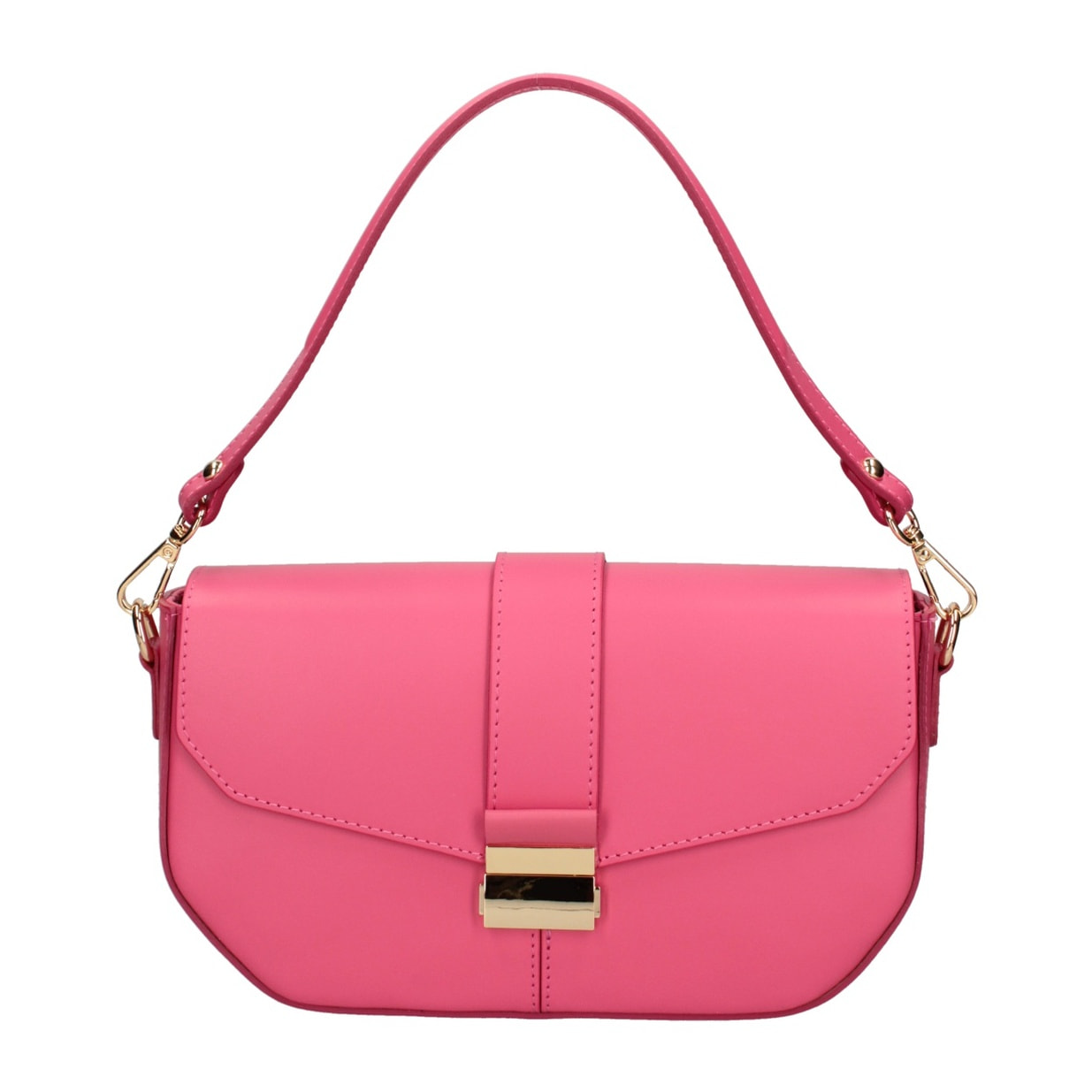 Borsa a spalla da donna - Modello False - Vera pelle - 27.0 x 15.0 x 7.0 cm