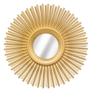 Lot de 3 miroirs "Amed" D25cm or