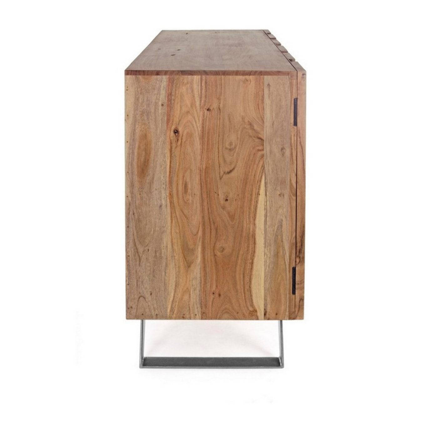 CREDENZA ACHILLE 90CM 3A ACACIA E METALLO VERTI