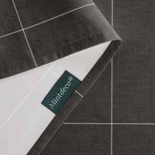 Mantel estampado antimanchas LAO ANTRACITA