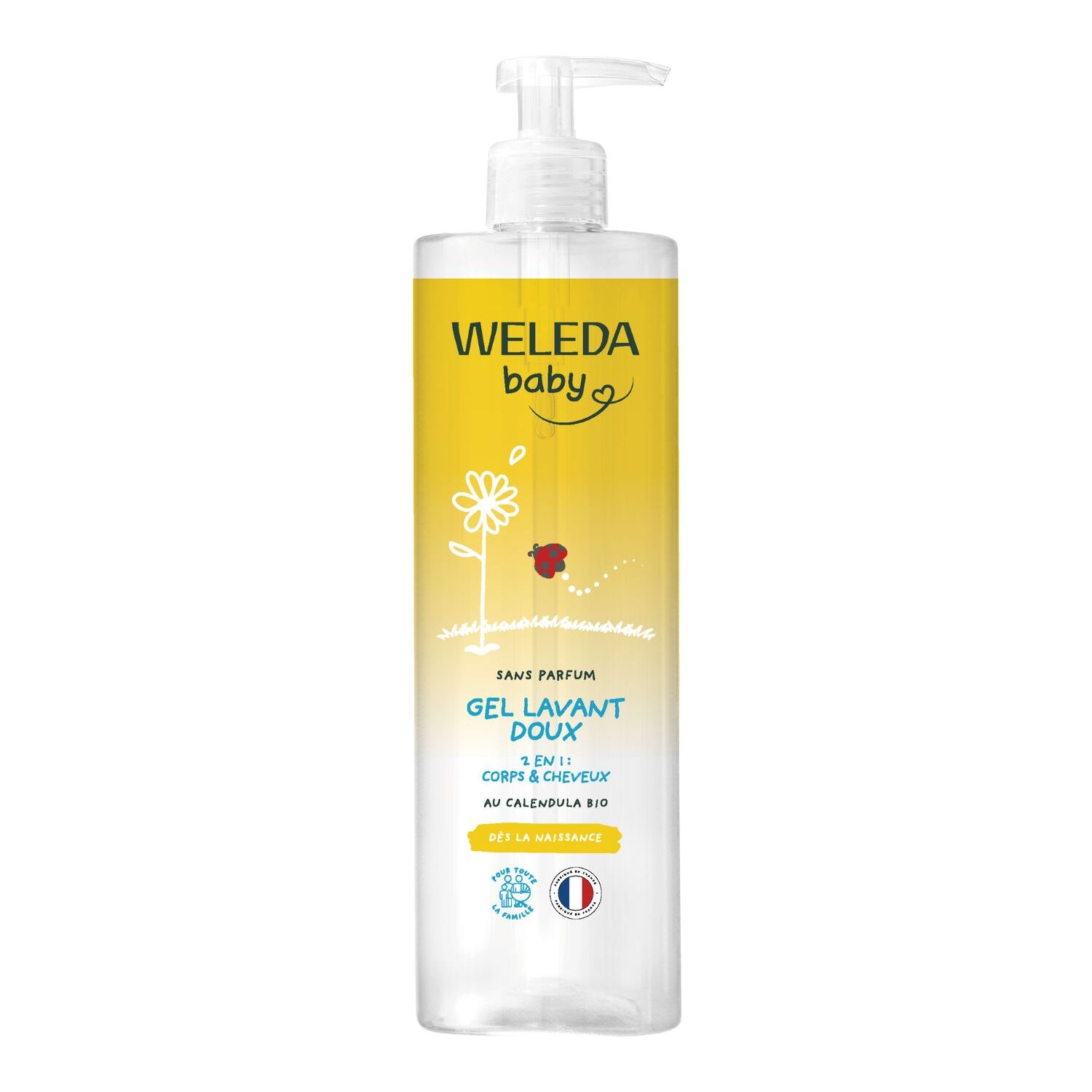 WELEDA - Gel lavant doux Calendula sans parfum - 400 ml