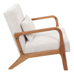 Fauteuil Salon Cotele Scott Beige