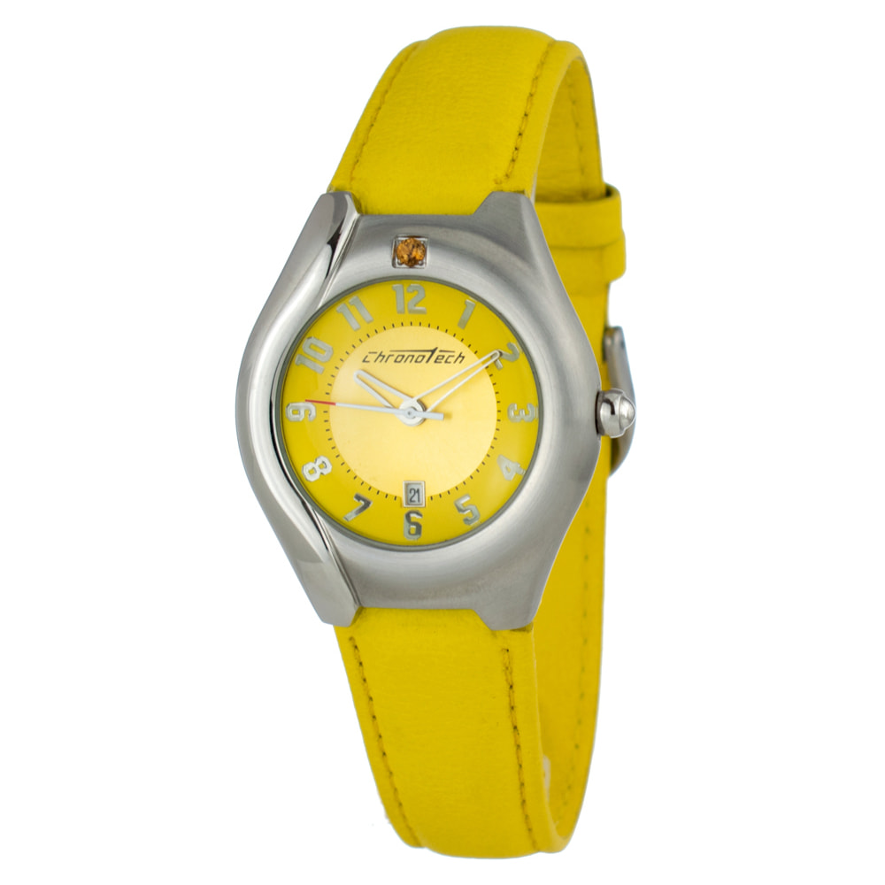 Reloj Chronotech CT2206L-11 Mujer Analogico Cuarzo con Correa de Piel