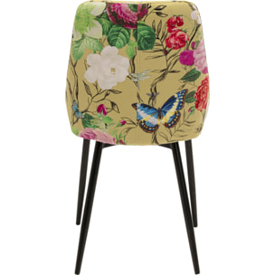 Chaise East Side Flower Fever jaune Kare Design