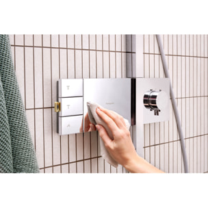 Colonne de douche Raindance Alive Q 2 jets avec thermostatique ShowerSelect Comfort, chromé