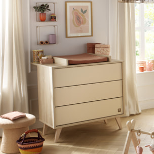 Plan à langer pour commode 3 tiroirs