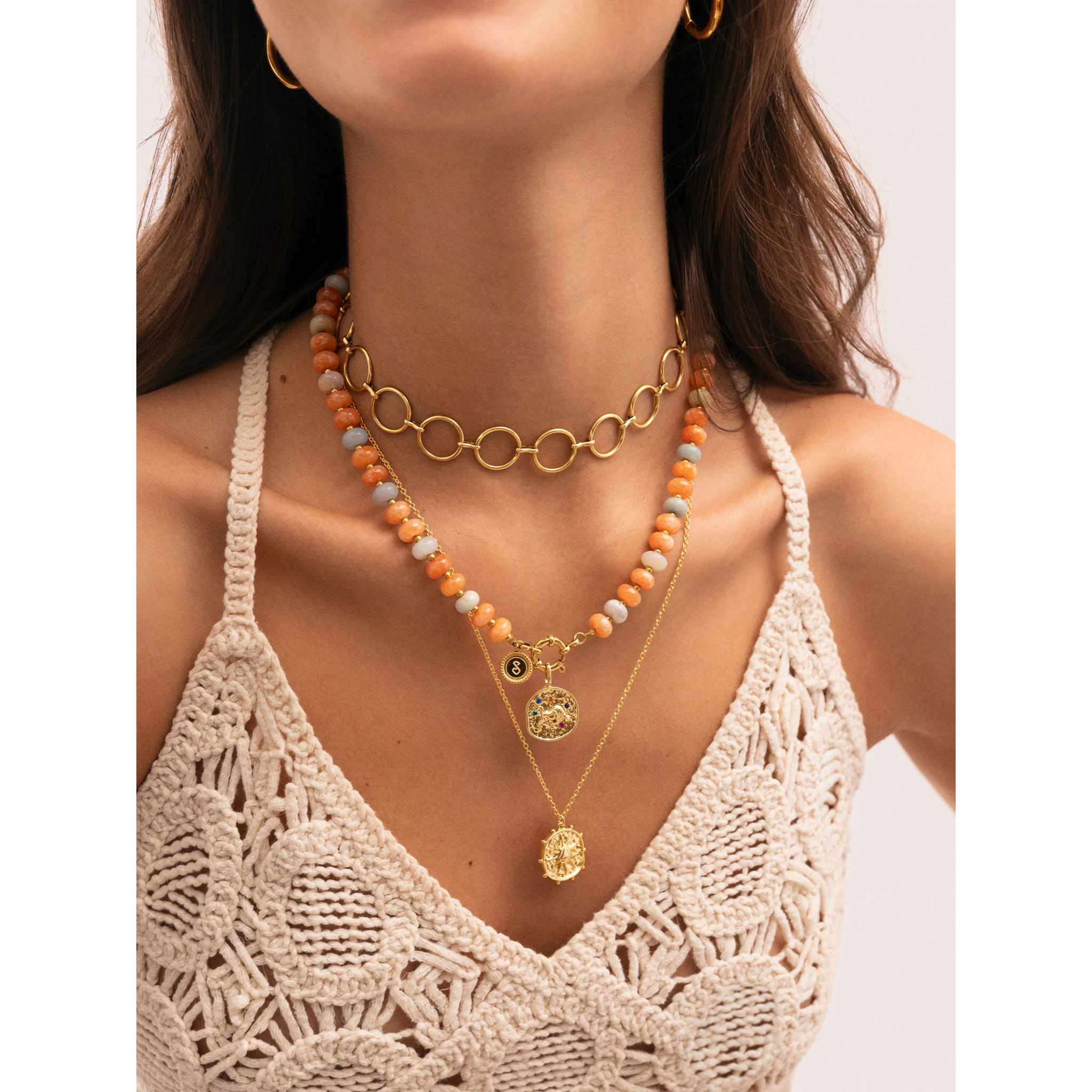 Choker Circles & Circles Acero Baño Oro
