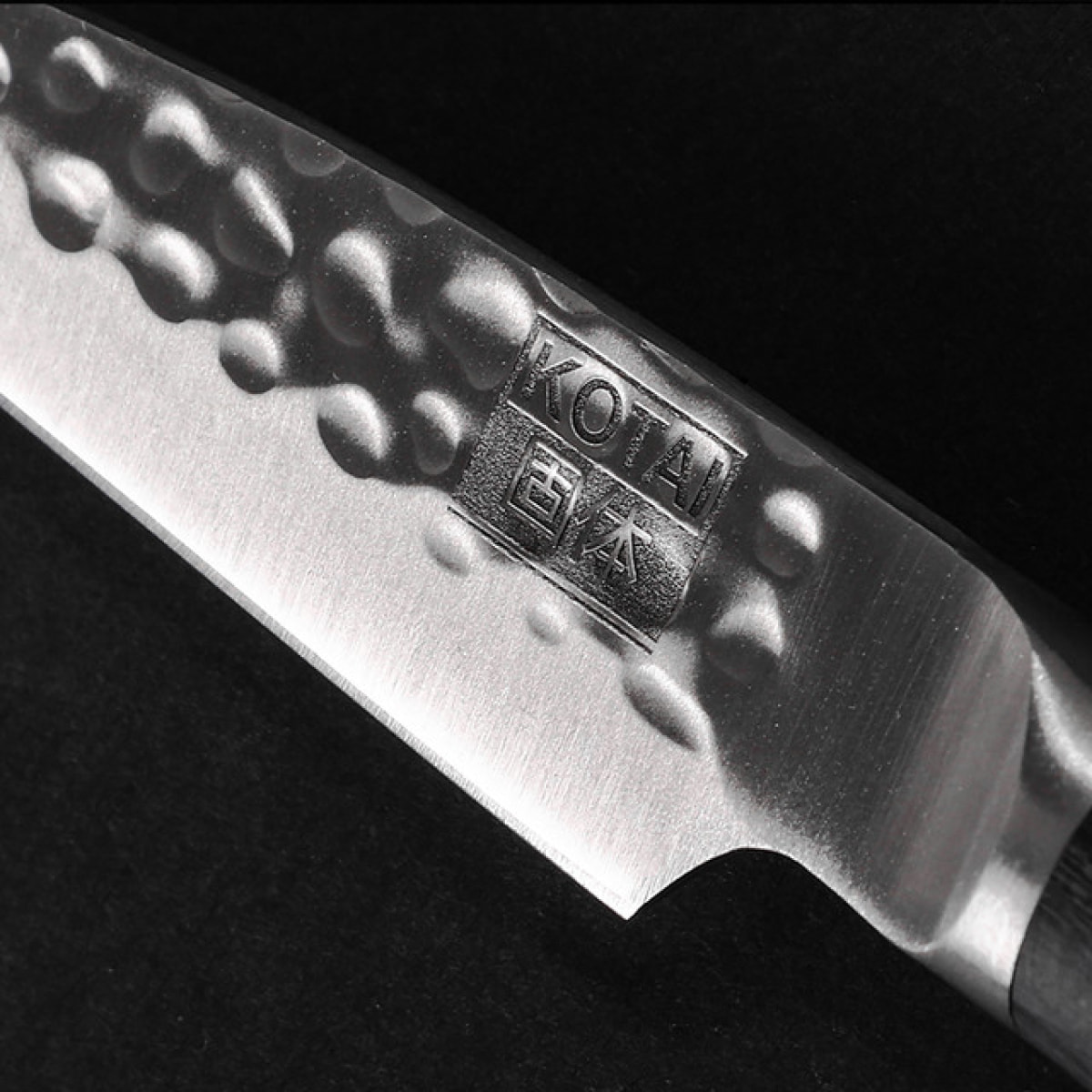 Cuchillo mondador martillado | acero 440C | L: 9 cm