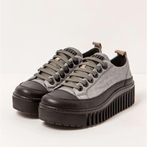 Zapatos 1518 NYLON GREY-BLACK/BRIGHTON color Grey-black