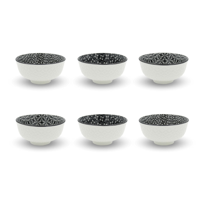 Lot de 6 petits bols, VILLA LES PINS