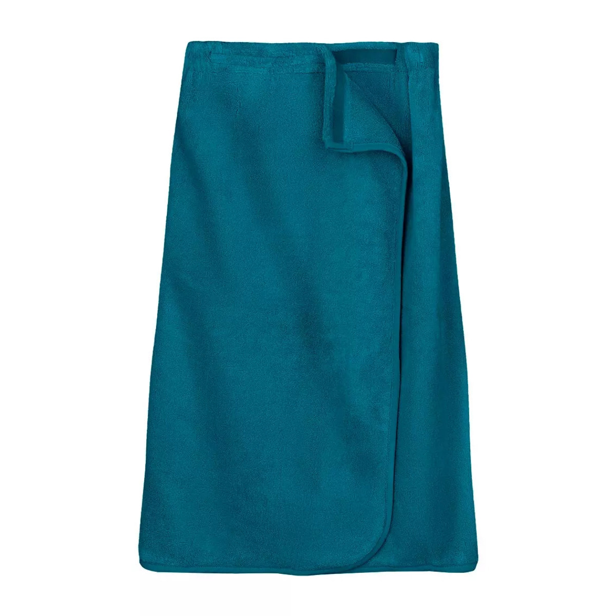 Pareo pur coton 420 g/m² uni bleu Elea canard