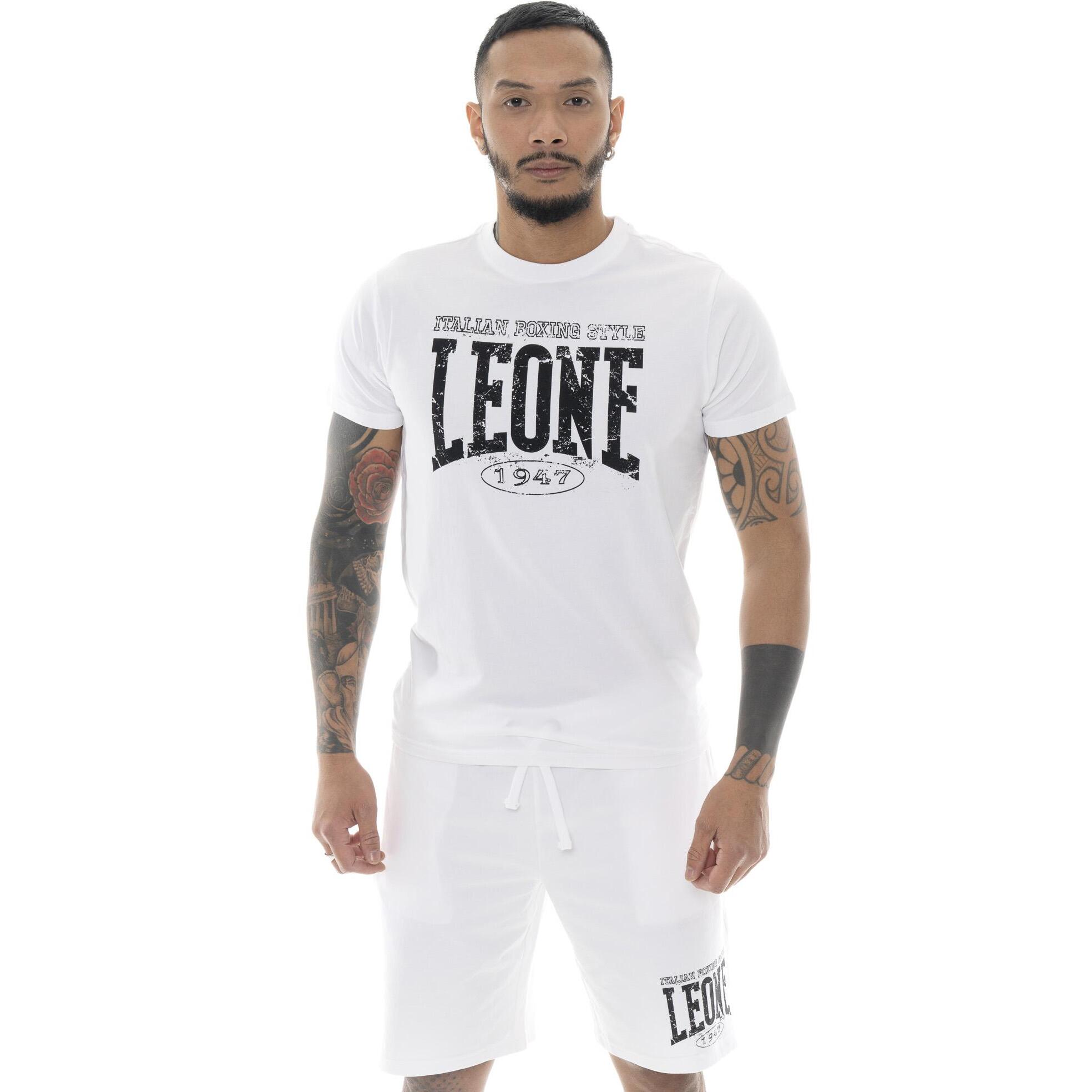 T-shirt da uomo in cotone elasticizzato Leone Boxing Legend