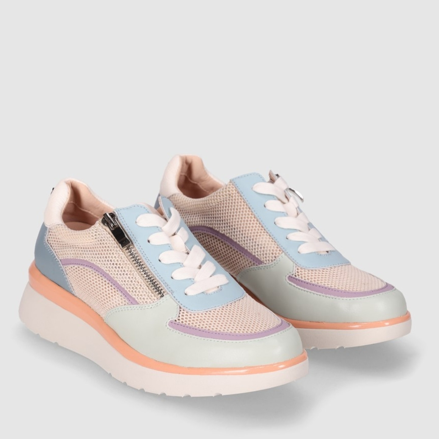 Deportivos de Piel - Multicolor - Tacón: 5 cm