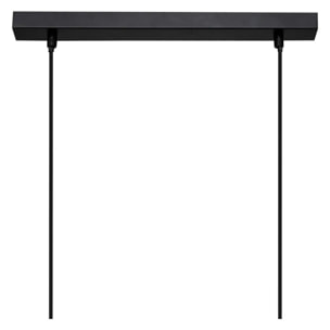 Suspension "Jake" métal noir H120cm