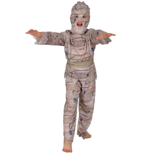 Travestimento Costume Halloween Mummia Egizia Bambino Unisex