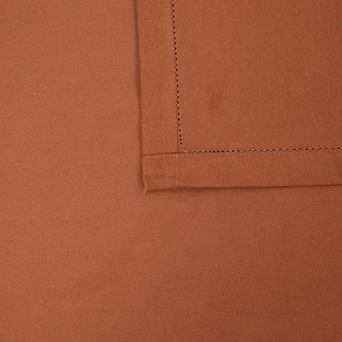 Nappe Jane 240x140cm terracotta en coton