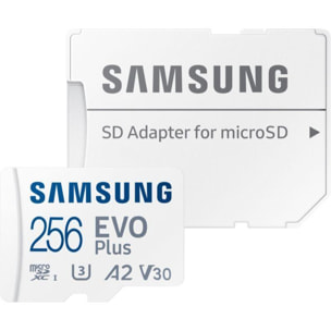 Carte Micro SD SAMSUNG Micro SD 256Go evo plus + adapt