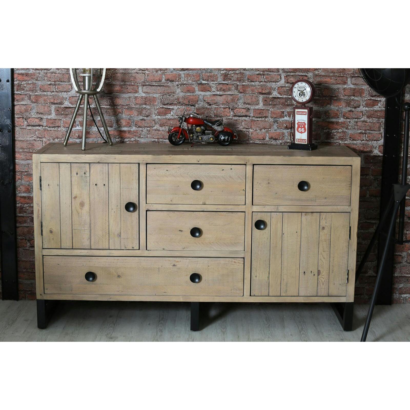 Buffet 152 cm bois recyclé AUCKLAND