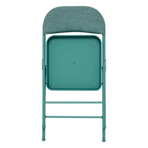 Chaise Flexy Plus en tissu chiné vert
