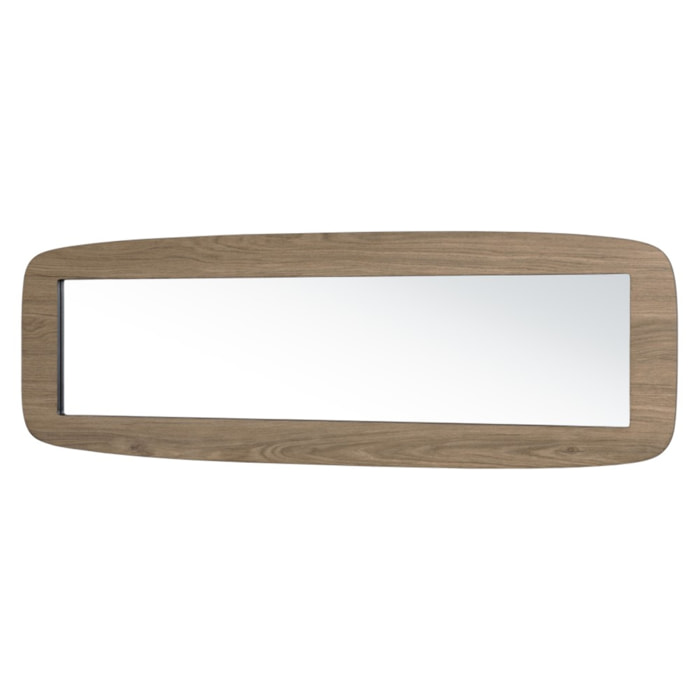 JULIA - Miroir rectangulaire angles arrondis 120x40cm couleur mocha